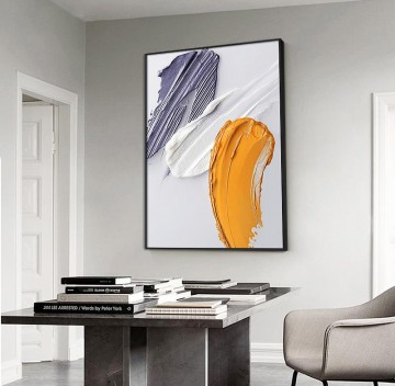 Abstract and Decorative Painting - Drop abstract 01 by Palette Knife wall art minimalism